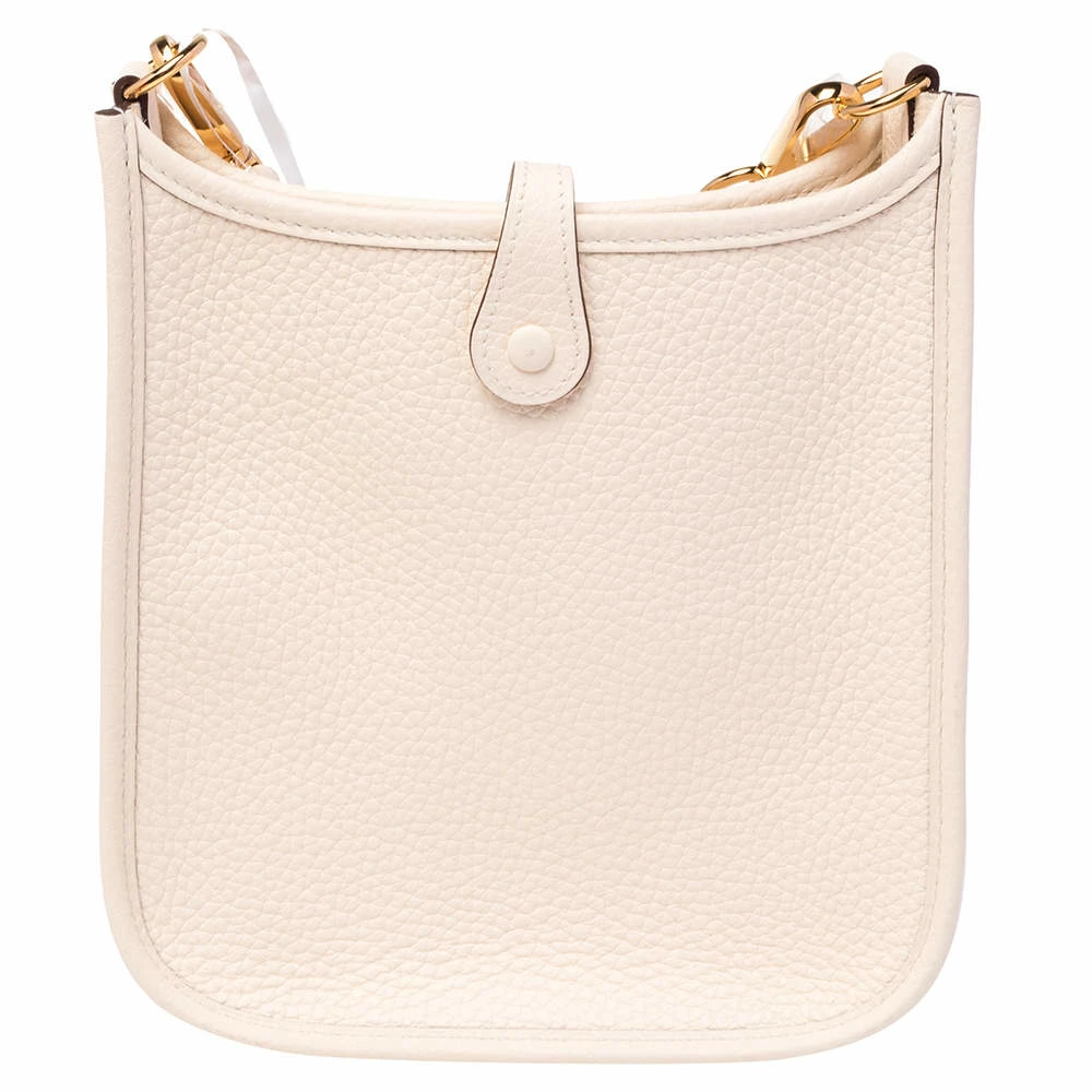 Hermes Nata/Craie Taurillon Clemence Leather Evelyne TPM Bag For Women 6 Hermes Nata/Craie Taurillon Clemence Leather Evelyne TPM Bag For Women - Image 4