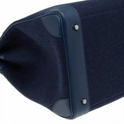 Hermes Blue De Presse/Blue Royale Vache Liegee Leather And Wool Palladium Hardware HAC Birkin 40 Bag For Women -Deals Hermes Store luxury women hermes new handbags p505137 004