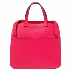 Hermes Rose Extreme Clemence Palladium Plated Halzan 25 For Women -Deals Hermes Store luxury women hermes new handbags p519379 004