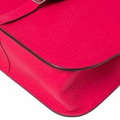 Hermes Rose Extreme Clemence Palladium Plated Halzan 25 For Women -Deals Hermes Store luxury women hermes new handbags p519379 009