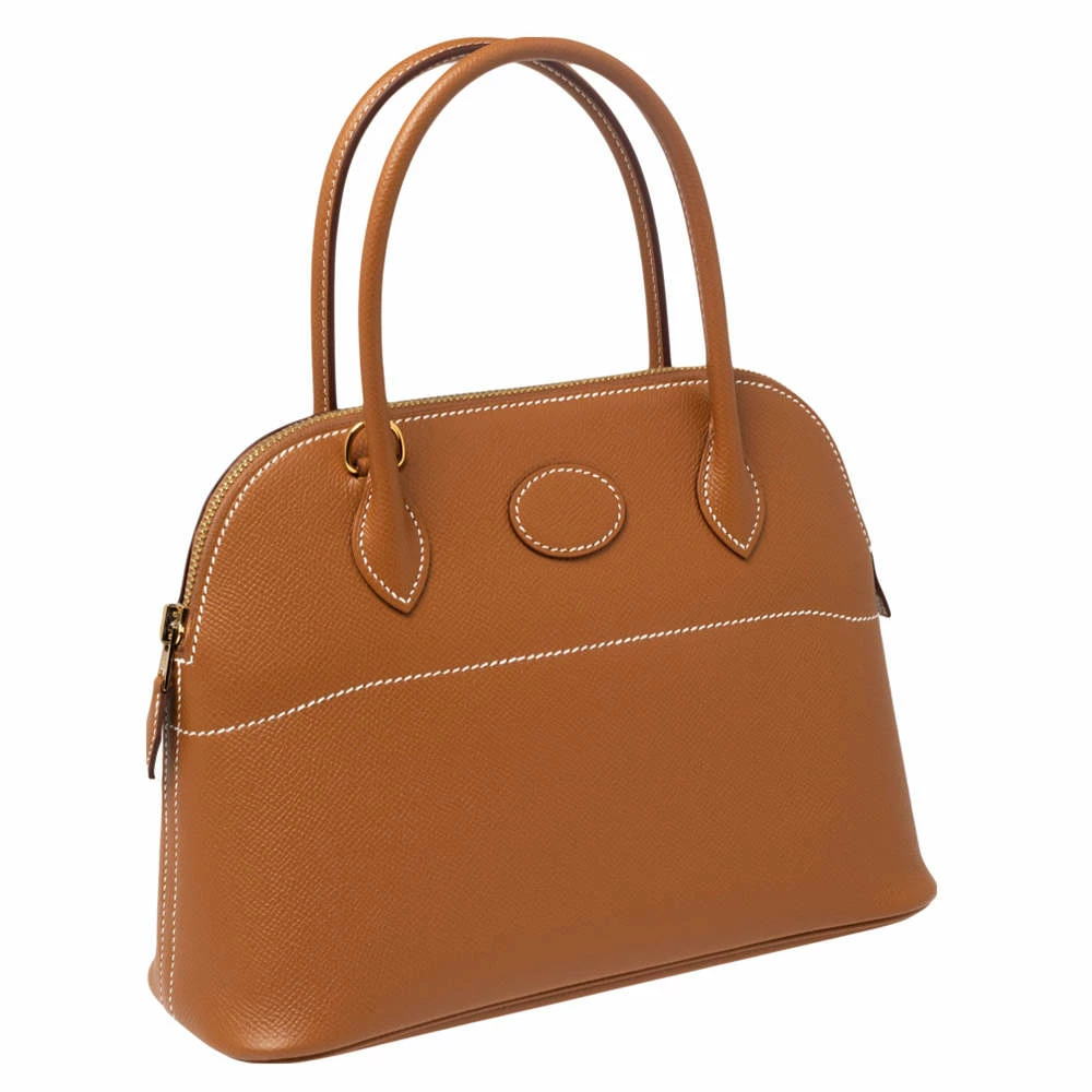 Hermes Gold Epsom Leather Bolide 27 Bag For Women 5 Hermes Gold Epsom Leather Bolide 27 Bag For Women - Image 3
