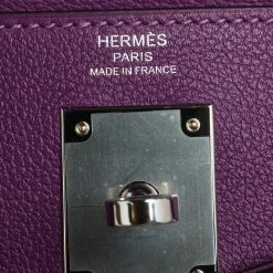 Hermes Anemone Evercolor Leather Palladium Plated Kelly Retourne 28 Bag For Women -Deals Hermes Store luxury women hermes new handbags p543080 012