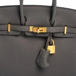 Hermes Gris Etain Togo Leather Gold Plated Birkin 25 Bag For Women -Deals Hermes Store luxury women hermes new handbags p549933 1638097178 003