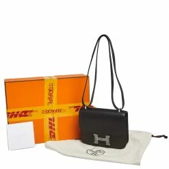 Hermes Hermés Black Veau Monsieur Leather And Lizard Constance 18 Bag For Women 25 Hermes Hermés Black Veau Monsieur Leather And Lizard Constance 18 Bag For Women -Deals Hermes Store luxury women hermes new handbags p555056 002