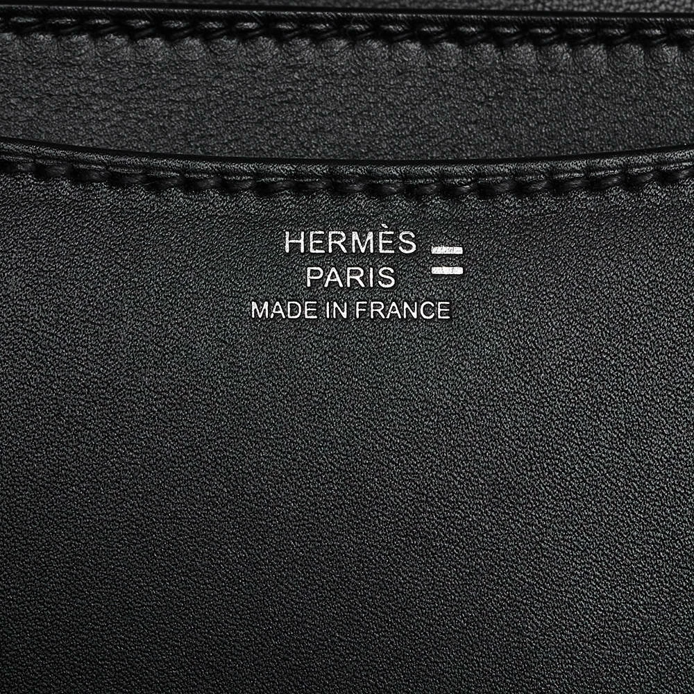 Hermes Hermés Black Veau Monsieur Leather And Lizard Constance 18 Bag For Women 11 Hermes Hermés Black Veau Monsieur Leather And Lizard Constance 18 Bag For Women - Image 9
