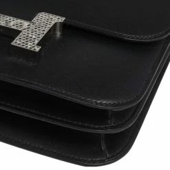 Hermes Hermés Black Veau Monsieur Leather And Lizard Constance 18 Bag For Women 27 Hermes Hermés Black Veau Monsieur Leather And Lizard Constance 18 Bag For Women -Deals Hermes Store luxury women hermes new handbags p555056 014