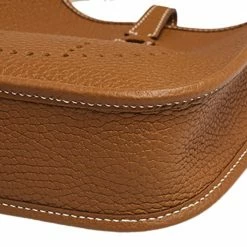 Hermes Gold Taurillon Clemence Leather Evelyne TPM Bag For Women -Deals Hermes Store luxury women hermes new handbags p557769 010