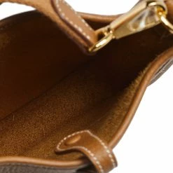 Hermes Gold Taurillon Clemence Leather Evelyne TPM Bag For Women -Deals Hermes Store luxury women hermes new handbags p557769 011