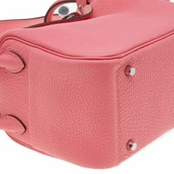 Hermes Rose Azalee Taurillon Clemence Leather Mini Palladium Plated Lindy Bag For Women -Deals Hermes Store luxury women hermes new handbags p557934 011