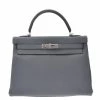 Hermes Grey Togo Leather Palladium Hardware Kelly Retourne 32 Bag For Women -Deals Hermes Store luxury women hermes new handbags p560046 012