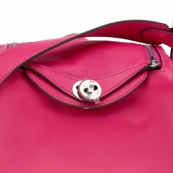 Hermes Rose Extreme Swift Leather Palladium Plated Mini Lindy Bag For Women -Deals Hermes Store luxury women hermes new handbags p560633 006