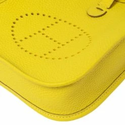 Hermes Lime Taurillon Clemence Leather Evelyne 16 TPM Bag For Women -Deals Hermes Store luxury women hermes new handbags p562432 007