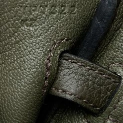 Hermes Vert De Gris Togo Leather Gold Finished Birkin 25 Bag For Women -Deals Hermes Store luxury women hermes new handbags p563070 002