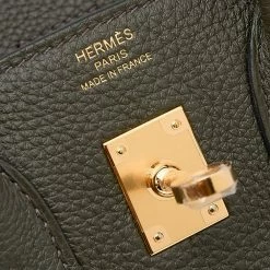 Hermes Vert De Gris Togo Leather Gold Finished Birkin 25 Bag For Women -Deals Hermes Store luxury women hermes new handbags p563070 004