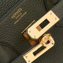Hermes Vert De Gris Togo Leather Gold Finished Birkin 25 Bag For Women -Deals Hermes Store luxury women hermes new handbags p563070 005