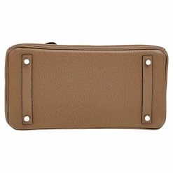 Hermes Taupe Mousse Clemence Leather Palladium Finished Birkin 30 Bag For Women -Deals Hermes Store luxury women hermes new handbags p563324 010