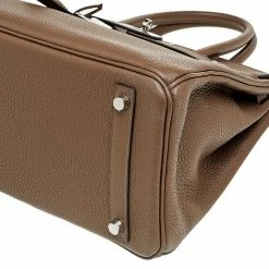 Hermes Taupe Mousse Clemence Leather Palladium Finished Birkin 30 Bag For Women -Deals Hermes Store luxury women hermes new handbags p563324 011