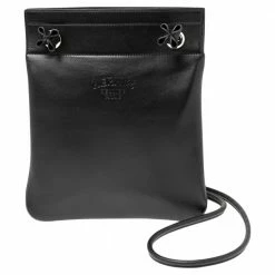 Hermes Black Milo And Swift Leather Aline Mini Bag For Women