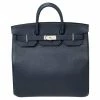 Hermes Blue Nuit Togo Leather Palladium Plated HAC Birkin 40 Bag For Women -Deals Hermes Store luxury women hermes new handbags p566878 006