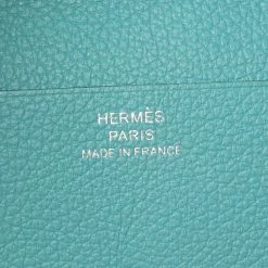 Hermes Bleu Atoll Evercolor Provence Card Holder For Women -Deals Hermes Store luxury women hermes new handbags p570221 005