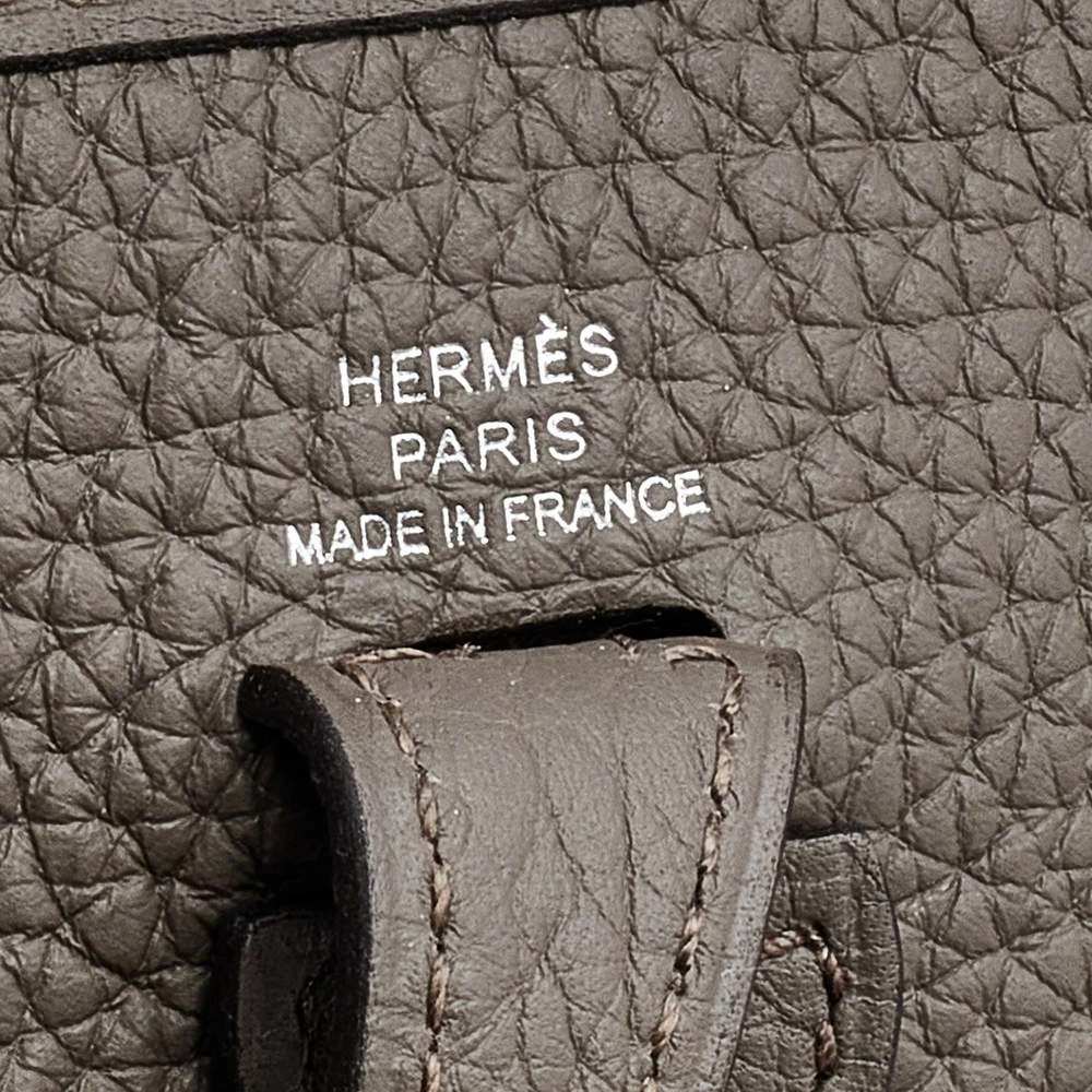 Hermes Etain Taurillon Clemence Leather Evelyne TPM Bag For Women 10 Hermes Etain Taurillon Clemence Leather Evelyne TPM Bag For Women - Image 8