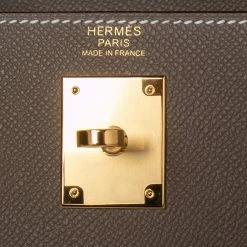 Hermes Etoupey Epsom Leather Gold Plated Kelly Sellier 32 Bag For Women -Deals Hermes Store luxury women hermes new handbags p595192 002