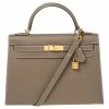 Hermes Etoupey Epsom Leather Gold Plated Kelly Sellier 32 Bag For Women 2 Hermes Etoupey Epsom Leather Gold Plated Kelly Sellier 32 Bag For Women -Deals Hermes Store luxury women hermes new handbags p595192 007