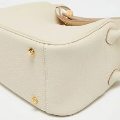 Hermes Craie Clemence Leather Gold Finish Mini Lindy Bag For Women -Deals Hermes Store luxury women hermes new handbags p642940 002