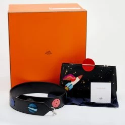 Hermes Noir/Multicolore Veau Monsieur And Lizard "Etoile Dorees Rocket" Sac A Malice Space Bag For Women -Deals Hermes Store luxury women hermes new handbags p650300 006