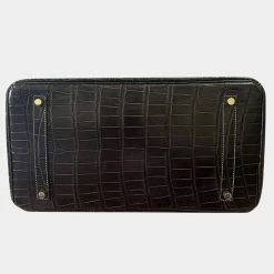 Hermes Black Graphite Smooth Porosus Crocodile Leather Gold Hardware Birkin 35 Bag For Women 24 Hermes Black Graphite Smooth Porosus Crocodile Leather Gold Hardware Birkin 35 Bag For Women -Deals Hermes Store luxury women hermes new handbags p653255 003