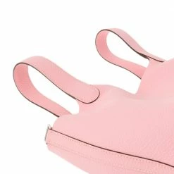 Hermes Pink Taurillon Clemence Leather Picotan Lock PM Tote Bag For Women -Deals Hermes Store luxury women hermes new handbags p665228 004