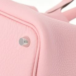 Hermes Pink Taurillon Clemence Leather Picotan Lock PM Tote Bag For Women -Deals Hermes Store luxury women hermes new handbags p665228 007