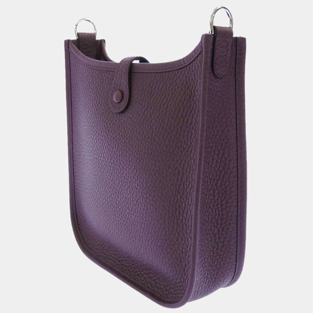 Hermes Purple Taurillon Clemence Leather Evelyn Amazon TPM Shoulder Bag For Women 4 Hermes Purple Taurillon Clemence Leather Evelyn Amazon TPM Shoulder Bag For Women - Image 2