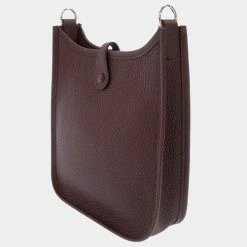 Hermes Red Taurillon Clemence Leather Evelyn Amazon TPM Shoulder Bag For Women -Deals Hermes Store luxury women hermes new handbags p668258 006