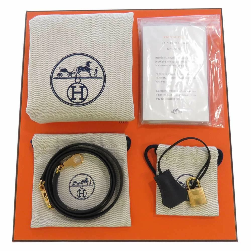 Hermes Black Swift Leather Gold Hardware Kelly Padded 25 Sellier Bag For Women 9 Hermes Black Swift Leather Gold Hardware Kelly Padded 25 Sellier Bag For Women - Image 7