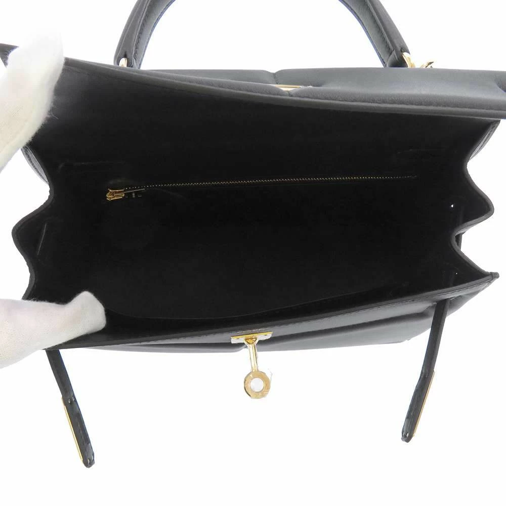 Hermes Black Swift Leather Gold Hardware Kelly Padded 25 Sellier Bag For Women 7 Hermes Black Swift Leather Gold Hardware Kelly Padded 25 Sellier Bag For Women - Image 5