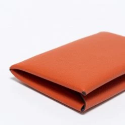 Hermes Terre Battue/Bleu France Epsom Leather Calvi Card Holder For Women -Deals Hermes Store luxury women hermes new handbags p670128 009