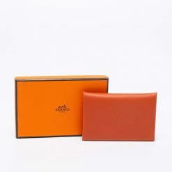 Hermes Terre Battue/Bleu France Epsom Leather Calvi Card Holder For Women -Deals Hermes Store luxury women hermes new handbags p670128 015