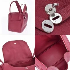 Hermes Lindy 34 2WAY Red Taurillon Clemence Ladies Handbag For Women -Deals Hermes Store luxury women hermes new handbags p672662 011