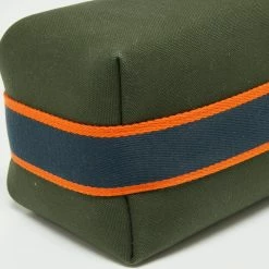 Hermes Hermès Vert Foret Canvas Bride-a-Brac Case For Women -Deals Hermes Store luxury women hermes new handbags p673202 009