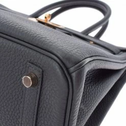 Hermes Black Clemence Leather Gold Hardware Birkin 30 Bag For Women -Deals Hermes Store luxury women hermes new handbags p673721 007