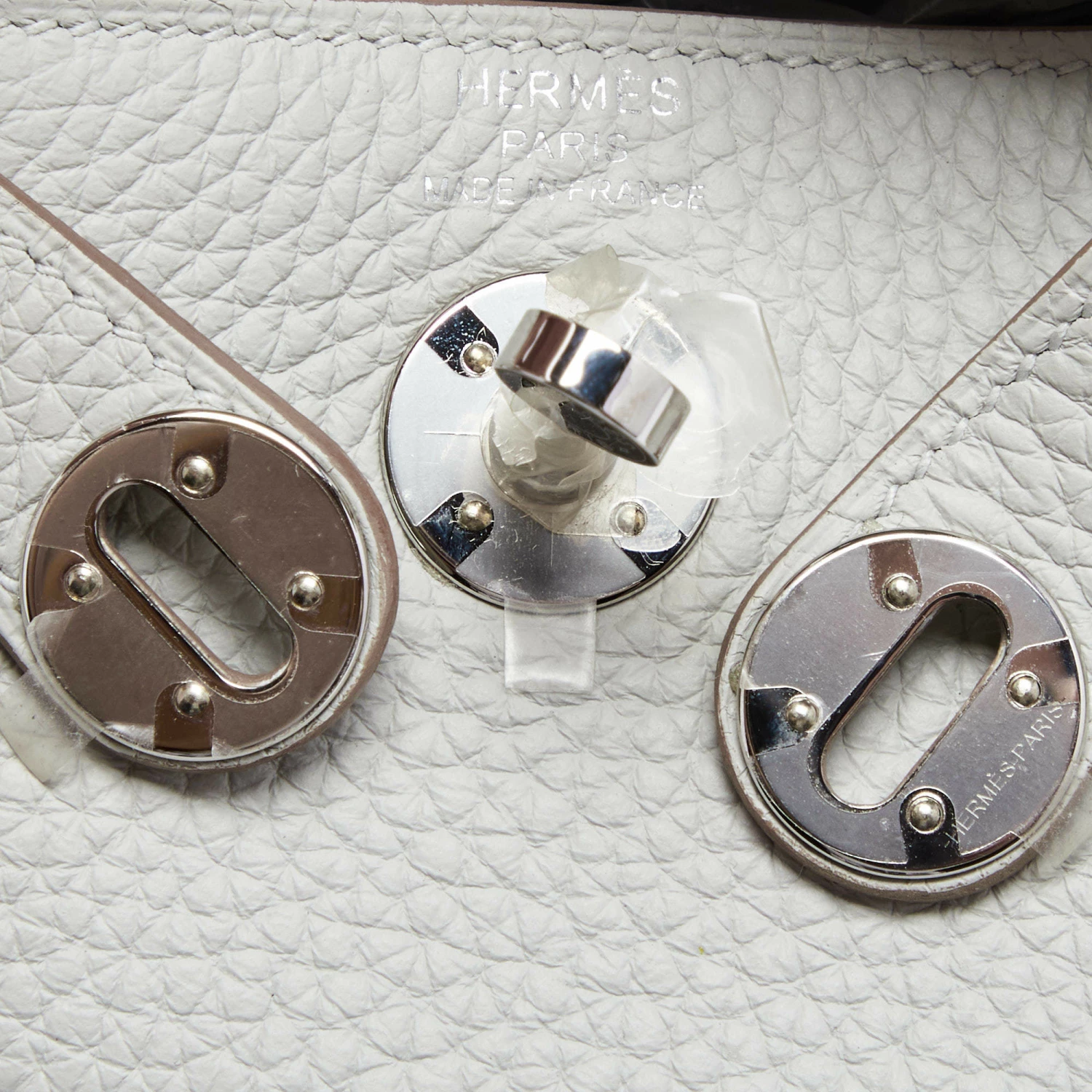 Hermes Hermès Gris Perle Taurillon Clemence Leather Palladium Finish Mini Lindy Bag For Women 8 Hermes Hermès Gris Perle Taurillon Clemence Leather Palladium Finish Mini Lindy Bag For Women - Image 6