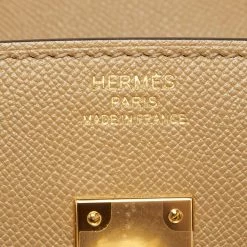 Hermes Chai Madame Leather Gold Finish Birkin Sellier 25 Bag For Women 22 Hermes Chai Madame Leather Gold Finish Birkin Sellier 25 Bag For Women -Deals Hermes Store luxury women hermes new handbags p676776 006