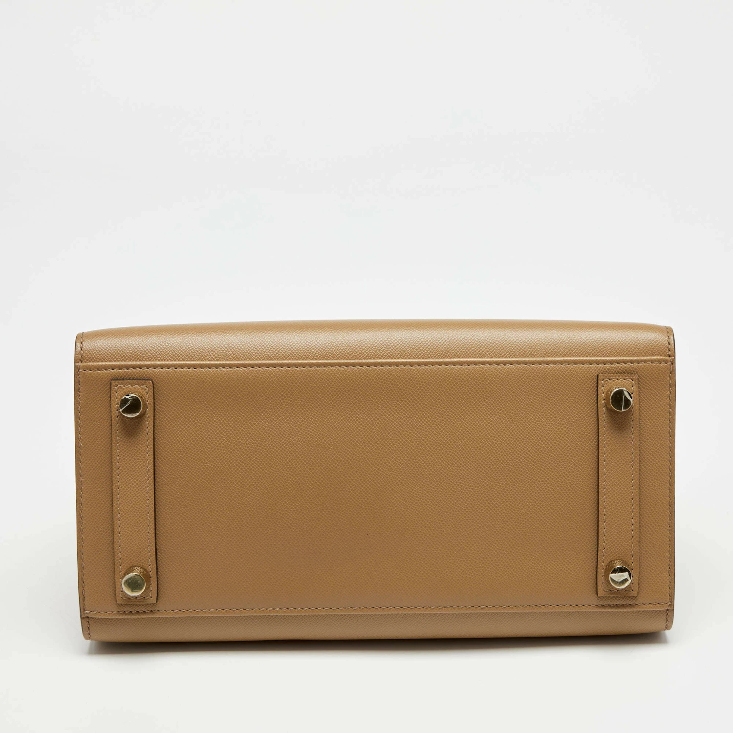 Hermes Chai Madame Leather Gold Finish Birkin Sellier 25 Bag For Women 8 Hermes Chai Madame Leather Gold Finish Birkin Sellier 25 Bag For Women - Image 6