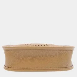 Hermes Brown/Chai Clemence Leather Evelyne TPM Shoulder Bag For Women -Deals Hermes Store luxury women hermes new handbags p677525 013