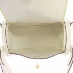 Hermes White Taurillon Clemence Leather Lindy Mini 20 Shoulder Bag For Women -Deals Hermes Store luxury women hermes new handbags p677535 002