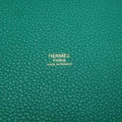 Hermes Green Taurillon Clemence Leather Picotin Lock MM Tote Bag For Women -Deals Hermes Store luxury women hermes new handbags p677542 002