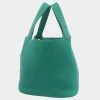 Hermes Green Taurillon Clemence Leather Picotin Lock MM Tote Bag For Women -Deals Hermes Store luxury women hermes new handbags p677542 006