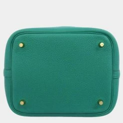 Hermes Green Taurillon Clemence Leather Picotin Lock MM Tote Bag For Women -Deals Hermes Store luxury women hermes new handbags p677542 007