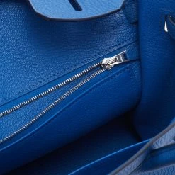 Hermes Bleu France Togo Leather Palladium Plated Birkin 25 Bag For Women -Deals Hermes Store luxury women hermes new handbags p677905 012